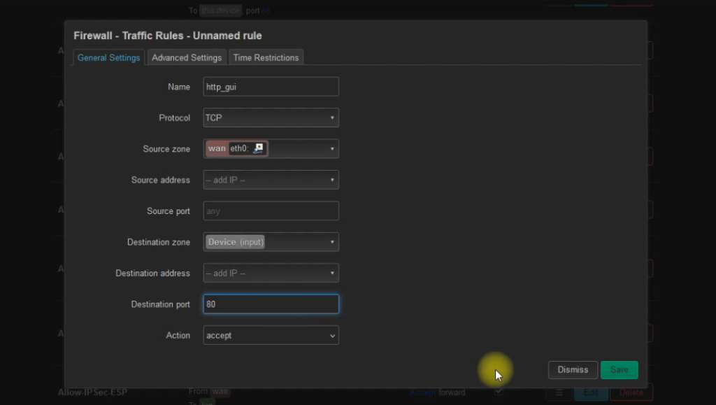 openwrt-wan-firewall-rule-adden
